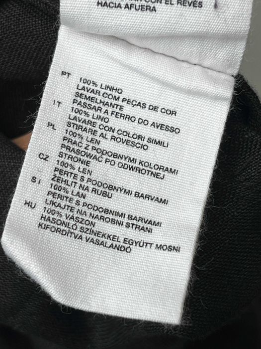 Top H&M 100% Len Letni Czarny Rozmiar L-XL boho old money boho