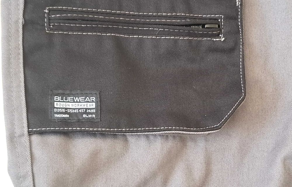 Spodnie robocze BLUEWEAR; ogrodniczki monterskie. Rozmiar 54. NOWE