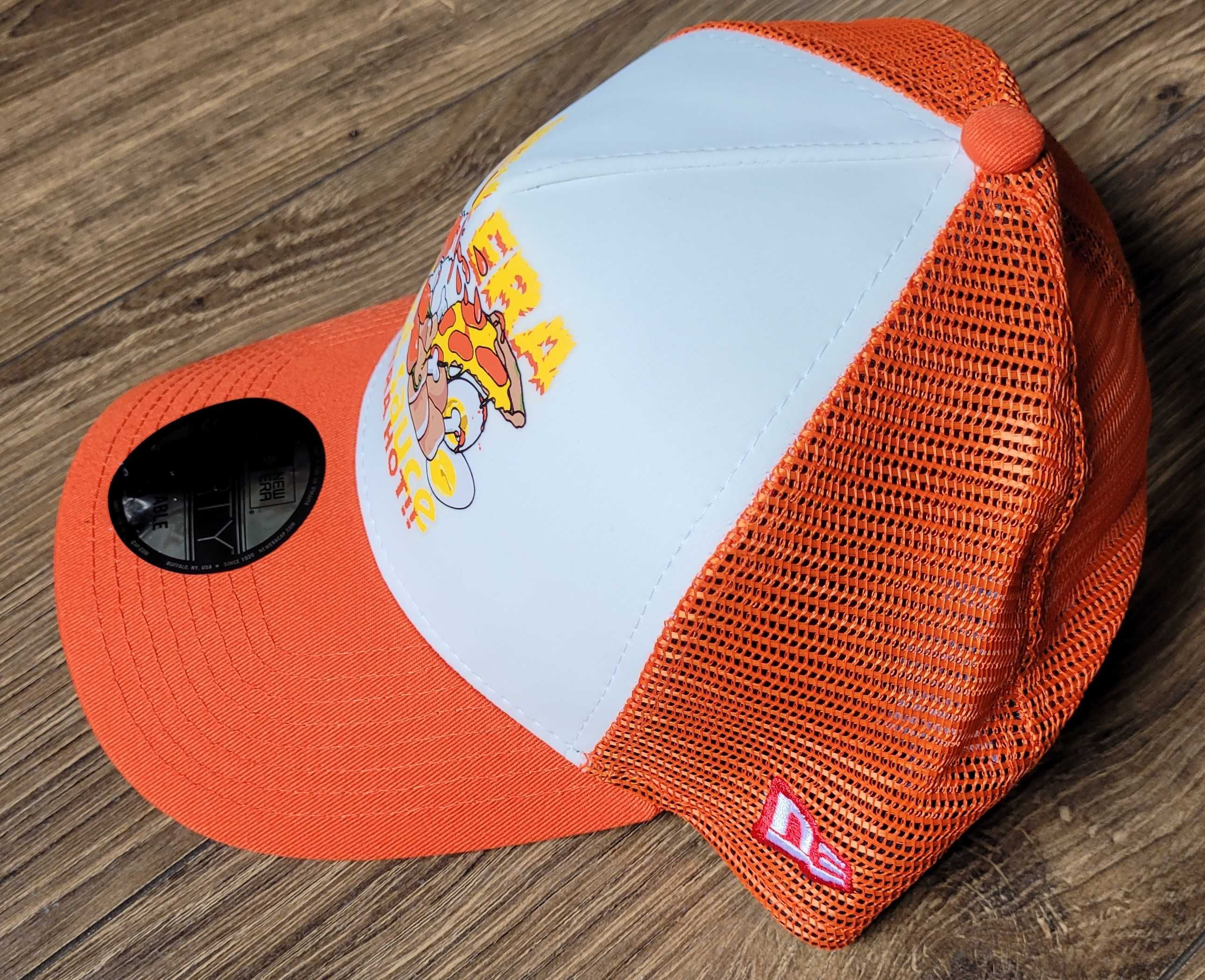 czapka z daszkiem New Era Trucker Food Hot Sauce Pizza pomarańcz NOWA