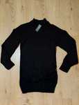Nowy sweter Boohoo S 36 golf czarny długi sukienka klasyczny vintage