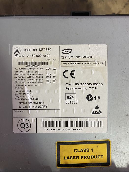 Radio original mercedes vito ( w639 )