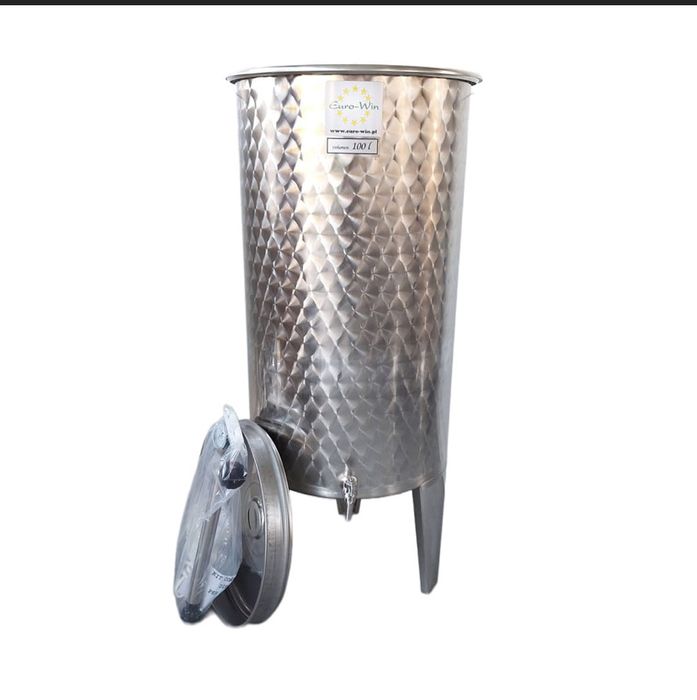 Нержавіюча ємкість для вина бочка 100л letina inox комплект