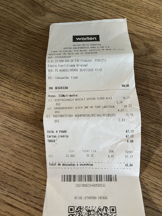 Auscultadores + Webcan + HUB