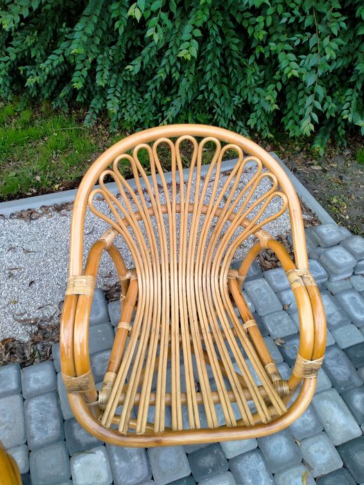 Komplet mebli rattanowych.