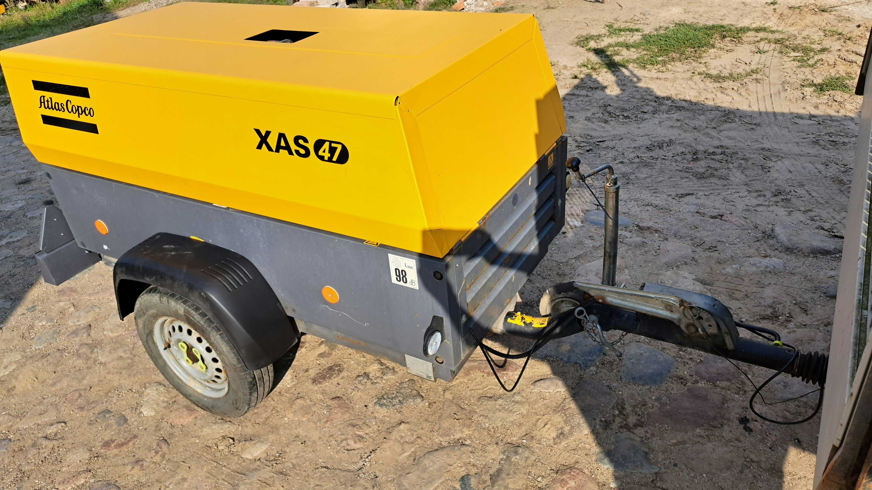 Kompresor sprężarka ATLAS COPCO XAS 47 DD 14r. zarejestrowany PL, OC