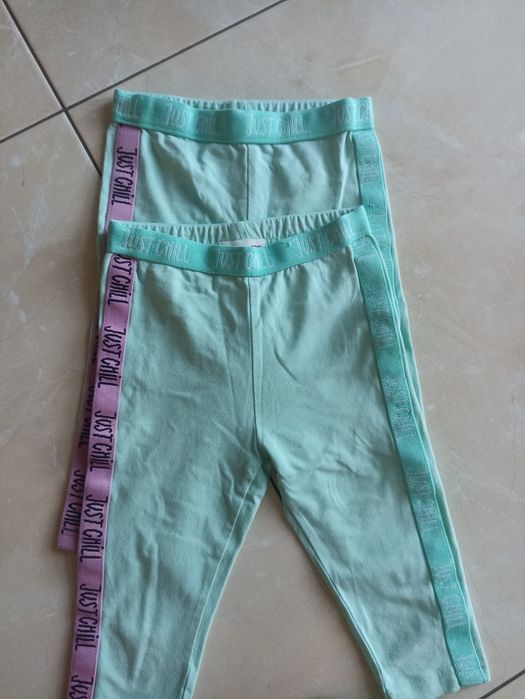 Leginsy coccodrillo dla bliźniaczek bliźniaczki