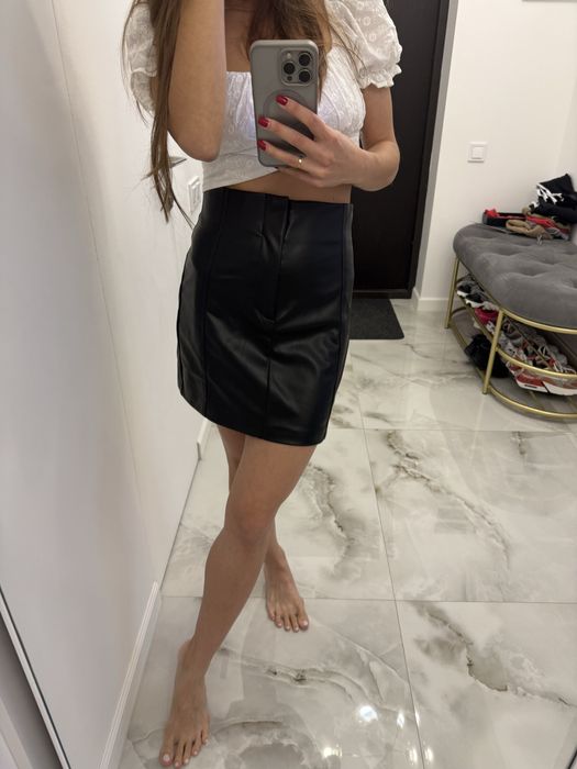 Спідниця zara шкіряна