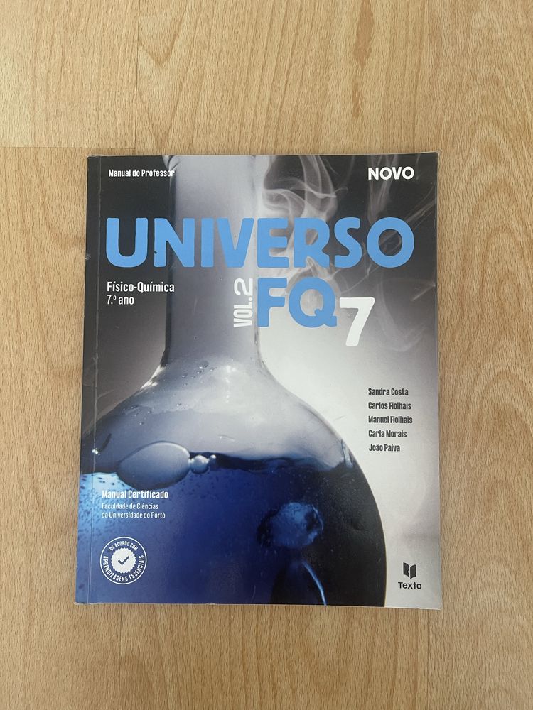 Manual de físico-química “Umiverso FQ” 7° ano