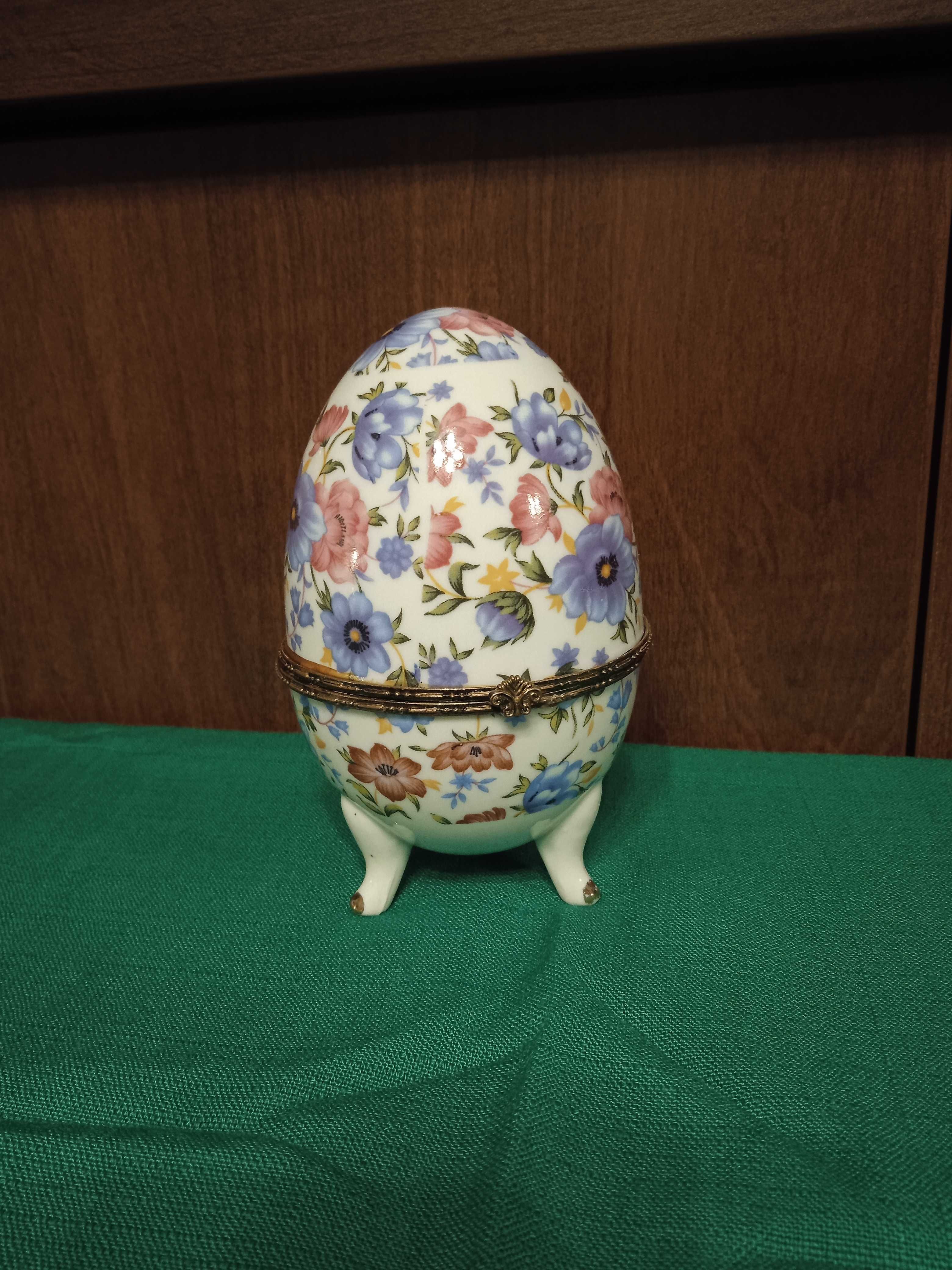 JAJO jajko otwierane kolekcjonerskie porcelana wysokość ok. 12 cm.