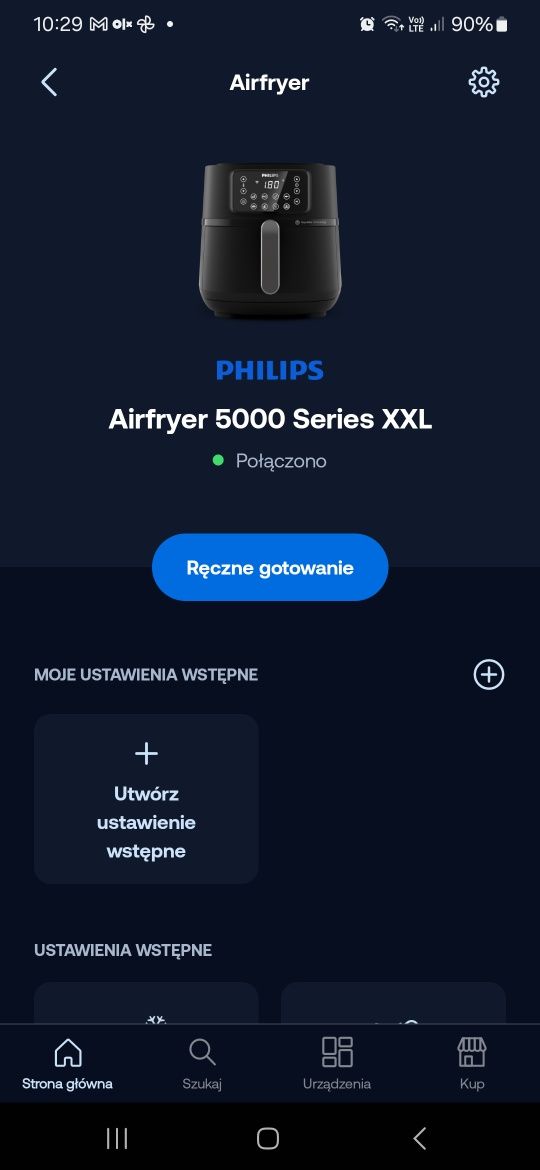 Air Fryer Frytkownica beztłuszczowa PHILIPS Airfryer 5000 Series XXL