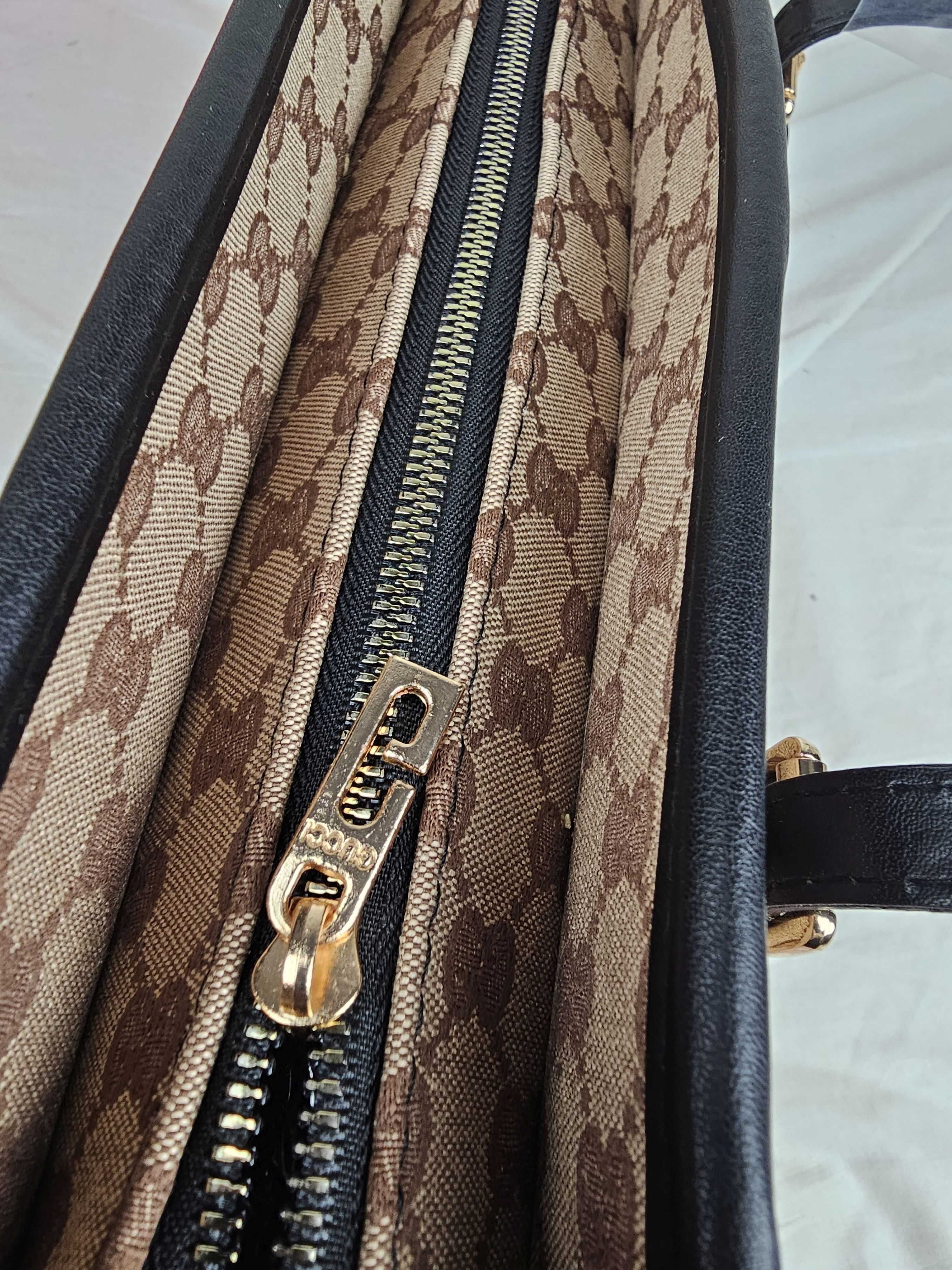 Torba biznesowa Torebka damska Gucci monogram brazowa Jet Set nowa HIT