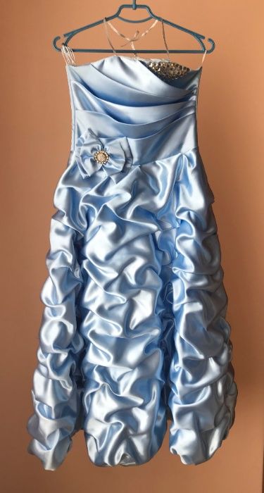 Выпускное (вечернее) эксклюзивное платье со стразами + подъюпник