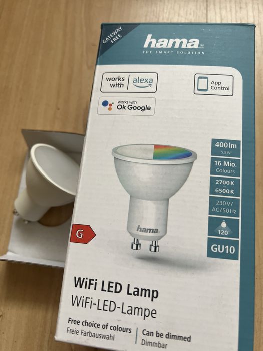 Halogen żarowka hama wifi GU10