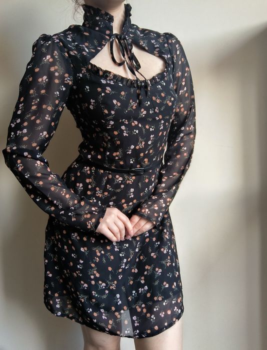 Квіткове плаття | Шифонова сукня S