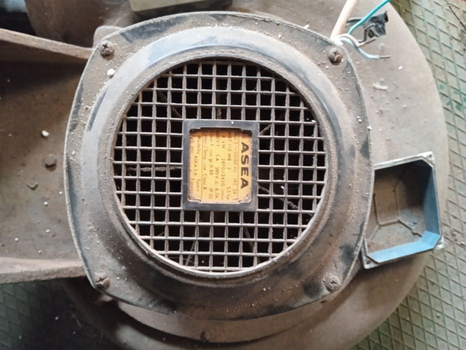 Ventilador em caracol grande com motor muito potente