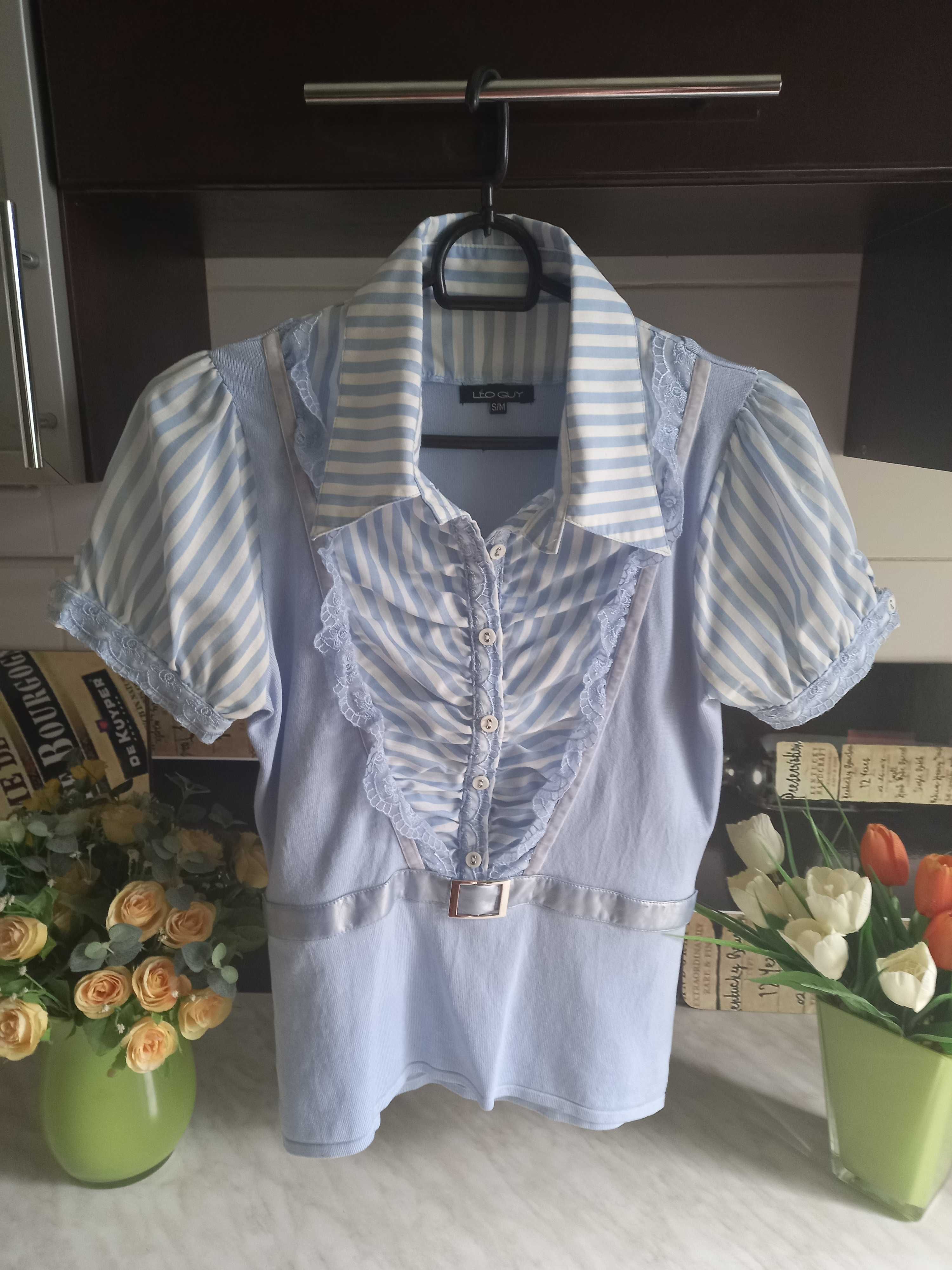 Женские трикотажные кофточки/блузы/топ Leo Guy. Франция. 200- 250 грн.