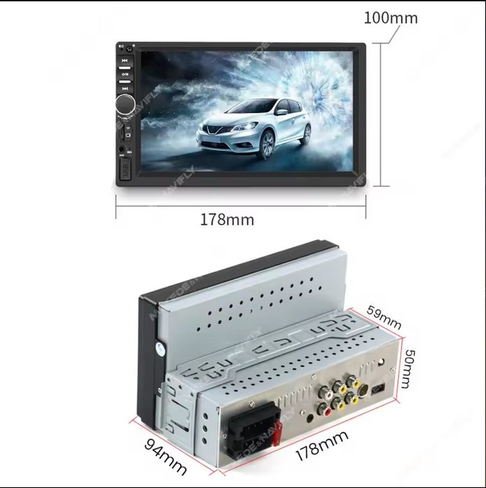 Магнітоли 1DIN та 2DIN 7018B – MP5, Bluetooth, камера заднього ходу!