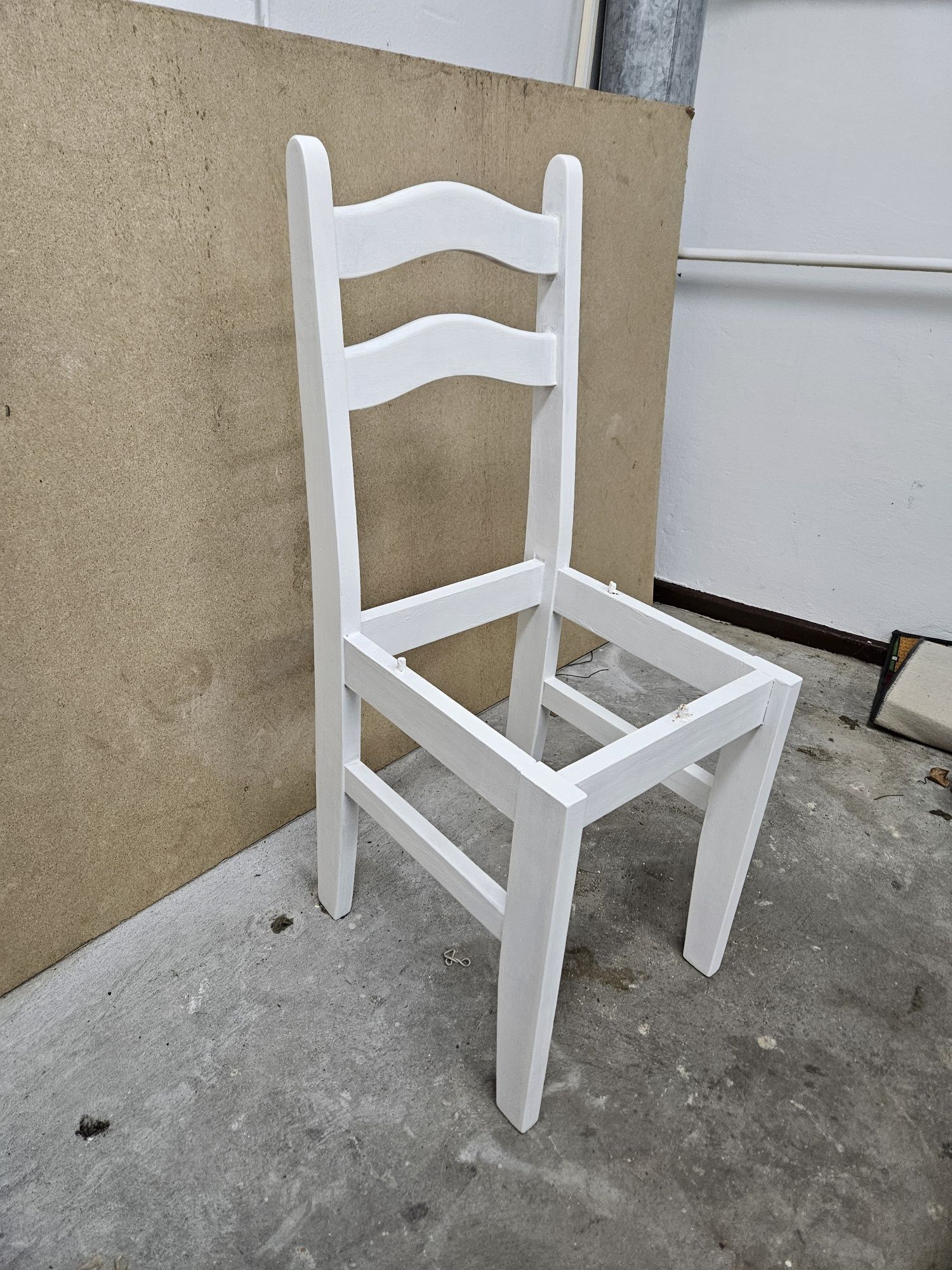 Krzesełka białe, krzesło, kuchnia, stół, nowe siedziska - 4 sztuki