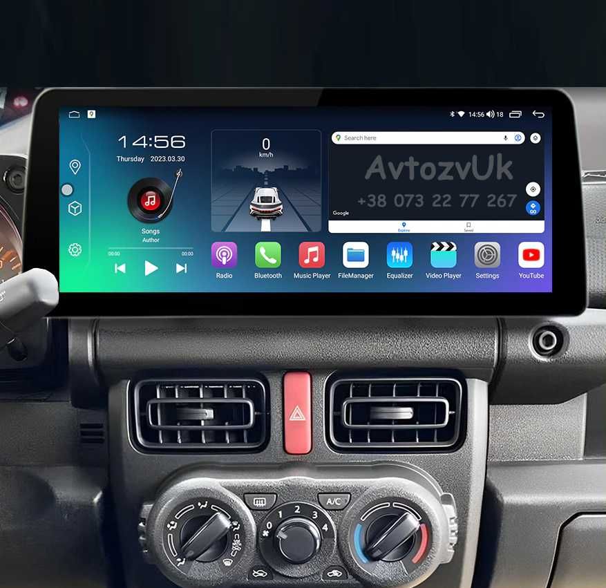 Магнитола JIMNY Suzuki CELERIO GPS DVD TV USB 2 дин CarPlay Android 14
