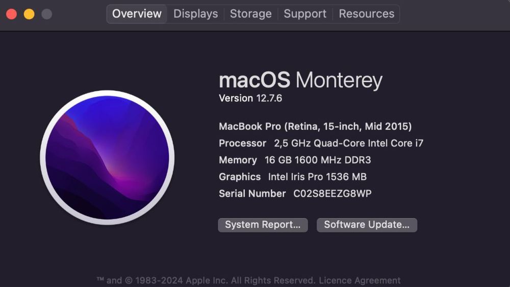MacBook Pro 15" Retina (Mid 2015)  А1398