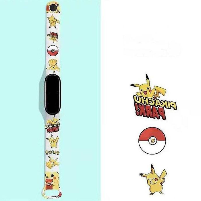 Zegarek Cyfrowy Kolor Led Pikachu Pokemon Watch Band Dla Dzieci