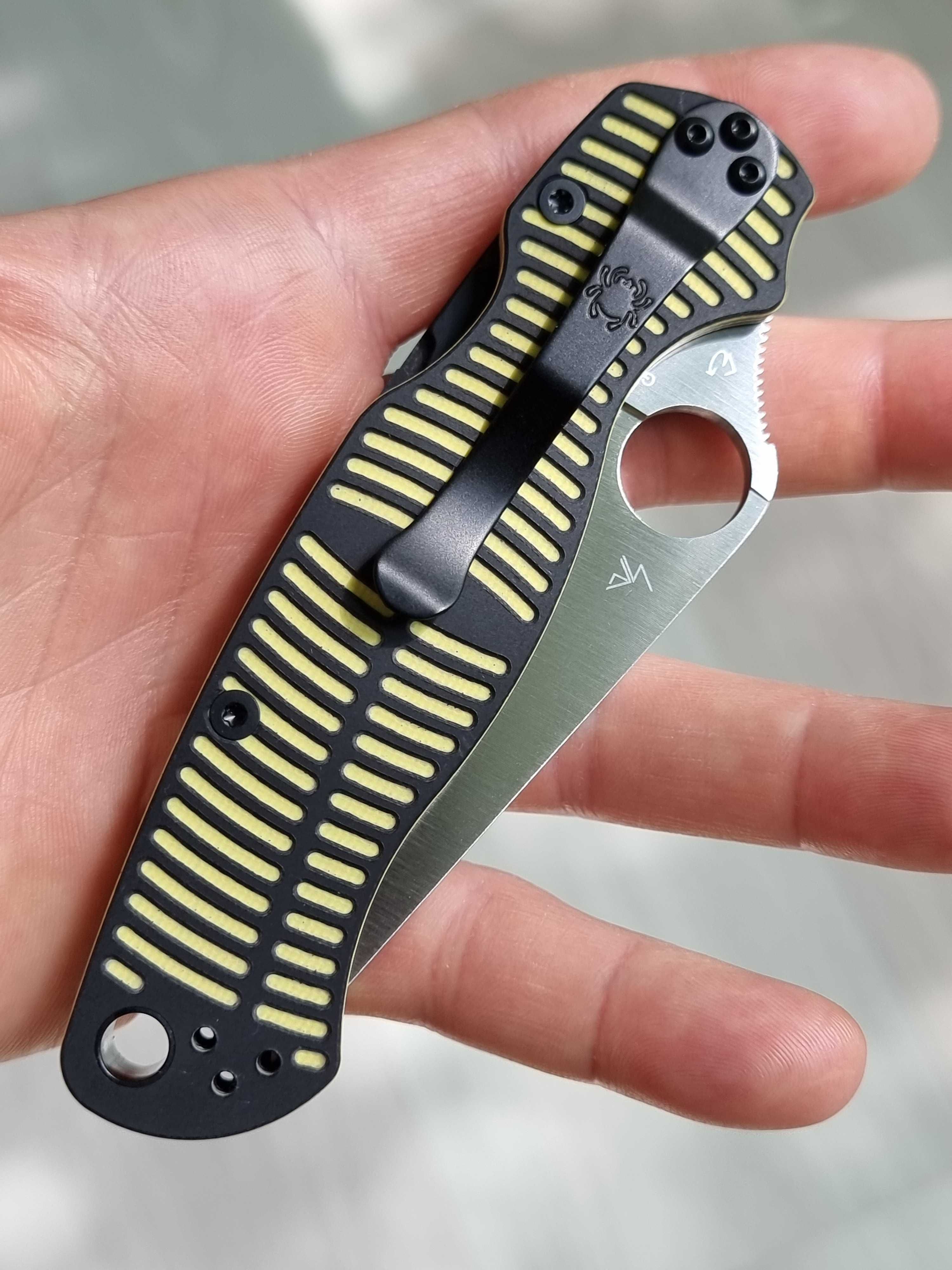 Spyderco Paramilitary 2 PM2 Black/Yellow G10 & MagnaCut