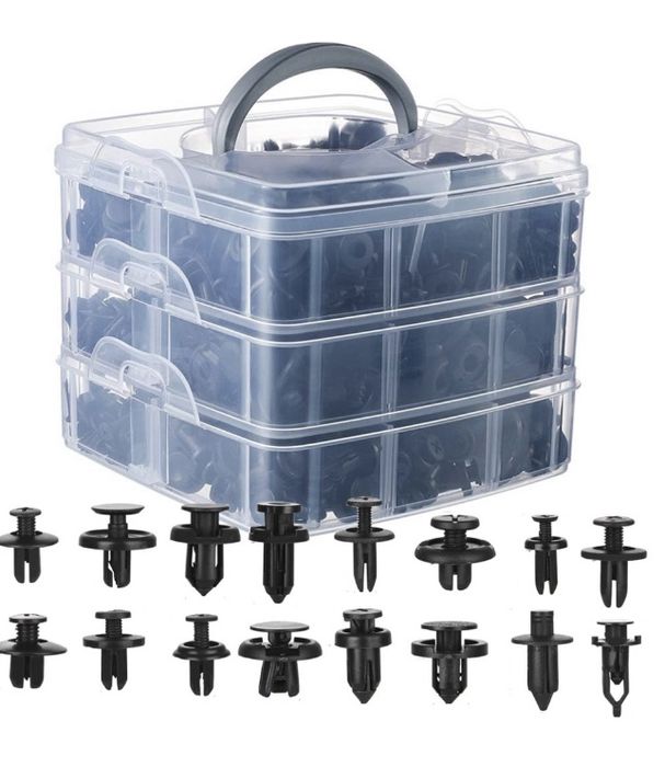 Spinki kołki montażiwe do samochodu zestaw klipsów tapicerskich 48tknn