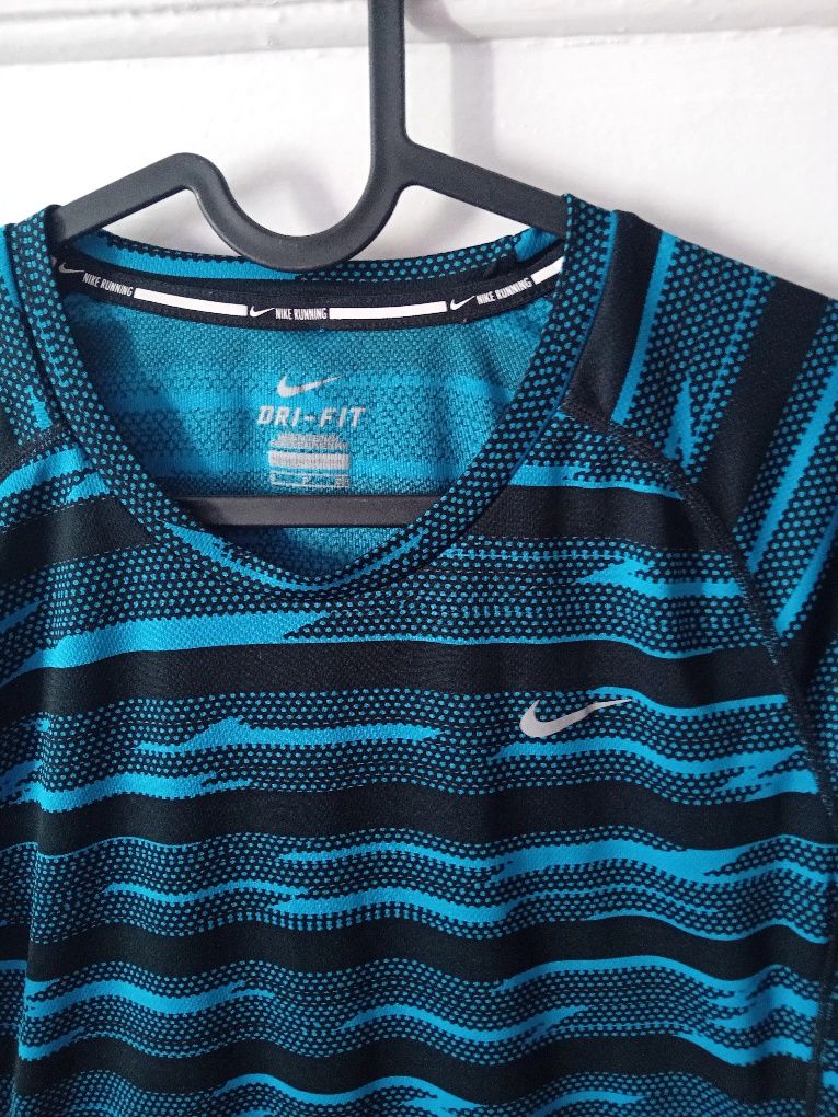 Koszulka męska Nike niebiesko czarna S