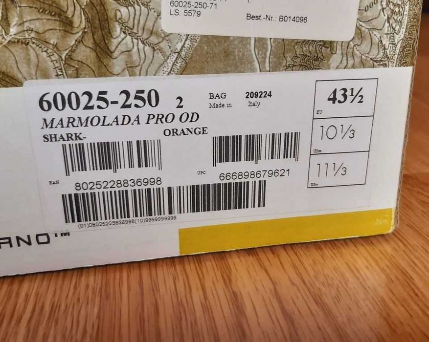 Новi оригiнальнi черевики Scarpa Marmolada Pro OD 43,5 розмiр