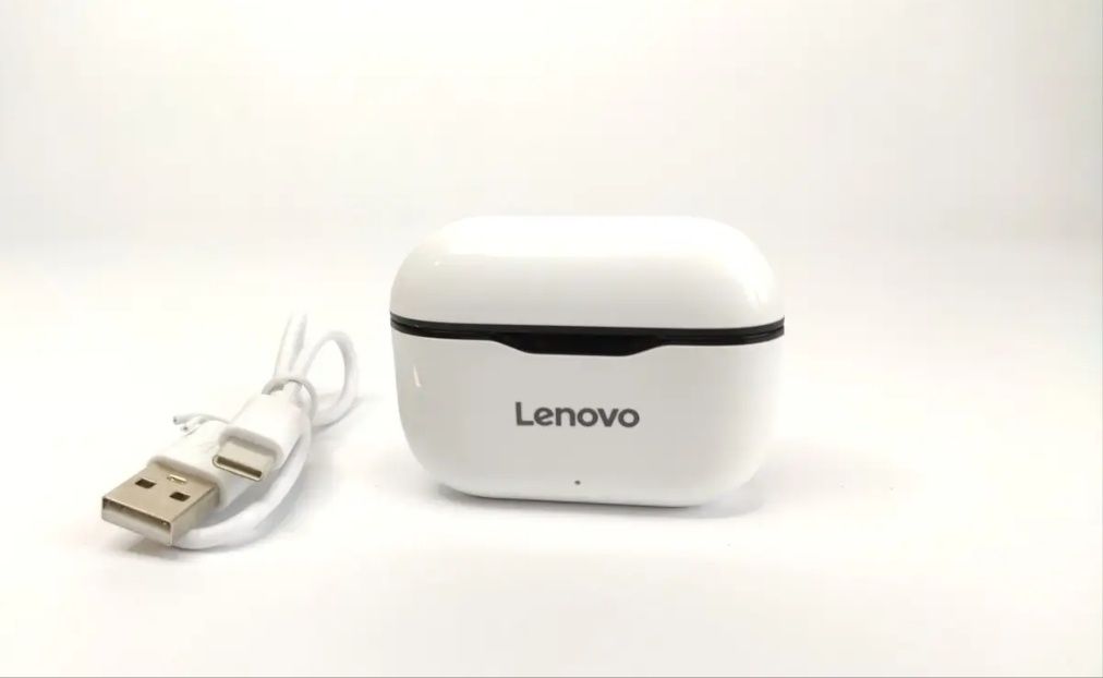 Бездротові bluetooth-навушники-гарнітура Lenovo LP1 TWS 5.0 Чорний
