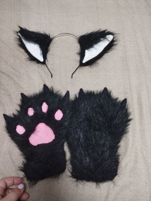 Костюм вовка, хвіст вуха і лапки, оригінальний подарунок на Новий рік