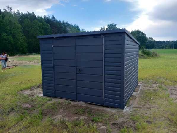 Garaż Blaszany domek narzędziowy 3x3m
