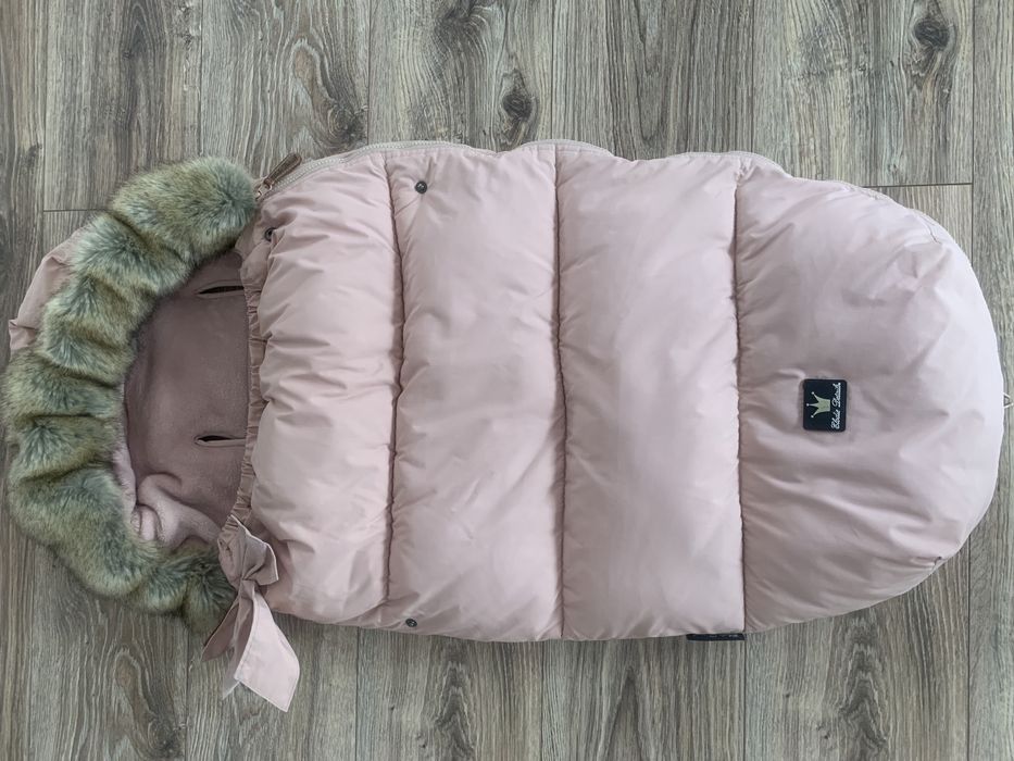 śpiworek do wózka firmy elodie dietails kolor powder pink