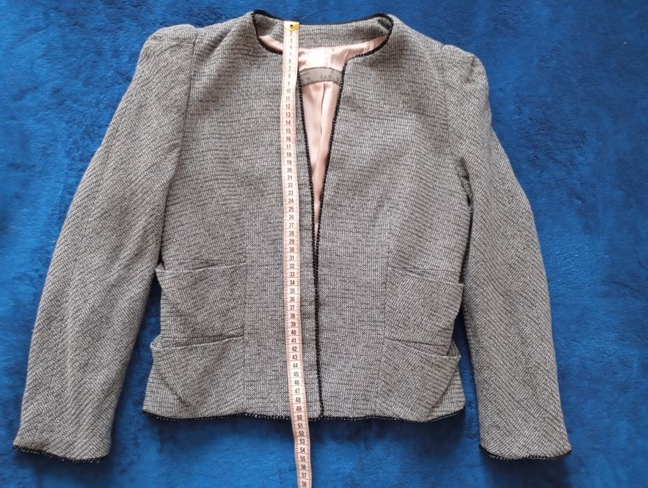Marynarka, żakiet Zara ze srebrną nitką