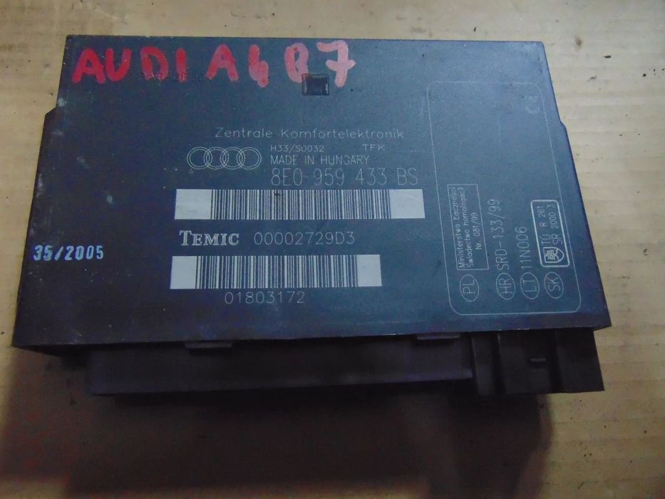 Moduł komfortu Audi a4 b7 8E0959433BS