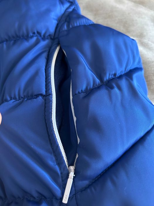 Kamizelka puchowa pikowana damska z kapturem Bezrękawnik Zara 36 S