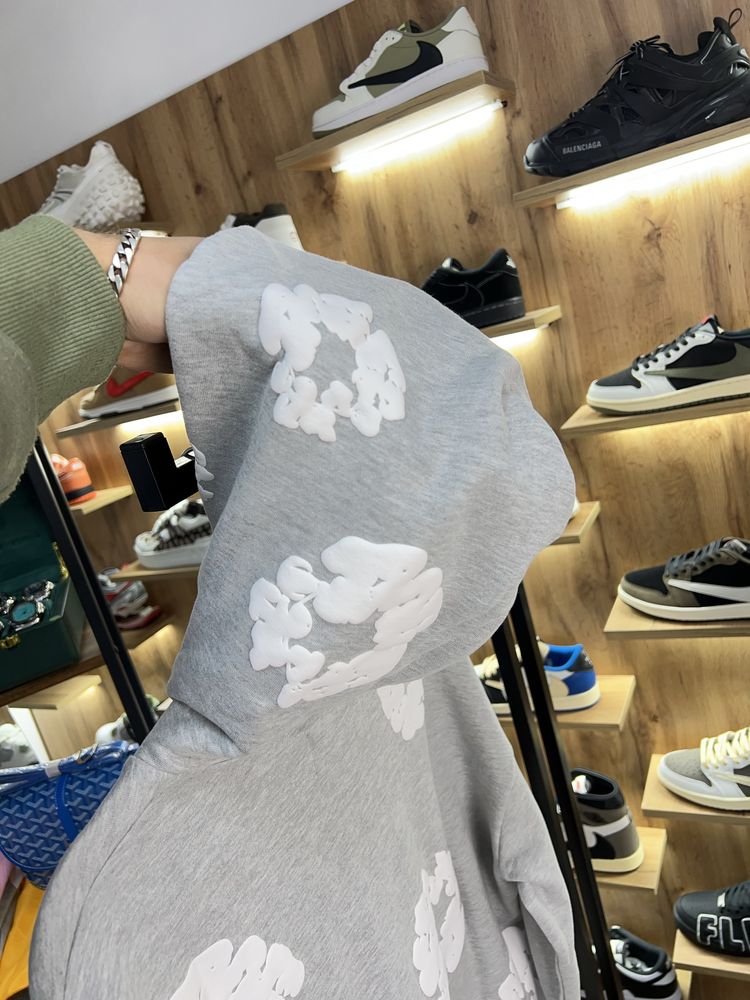Худі Denim Tears Flowers Logo Grey
