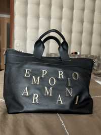 Сумка черная Emporio Armani 35 см