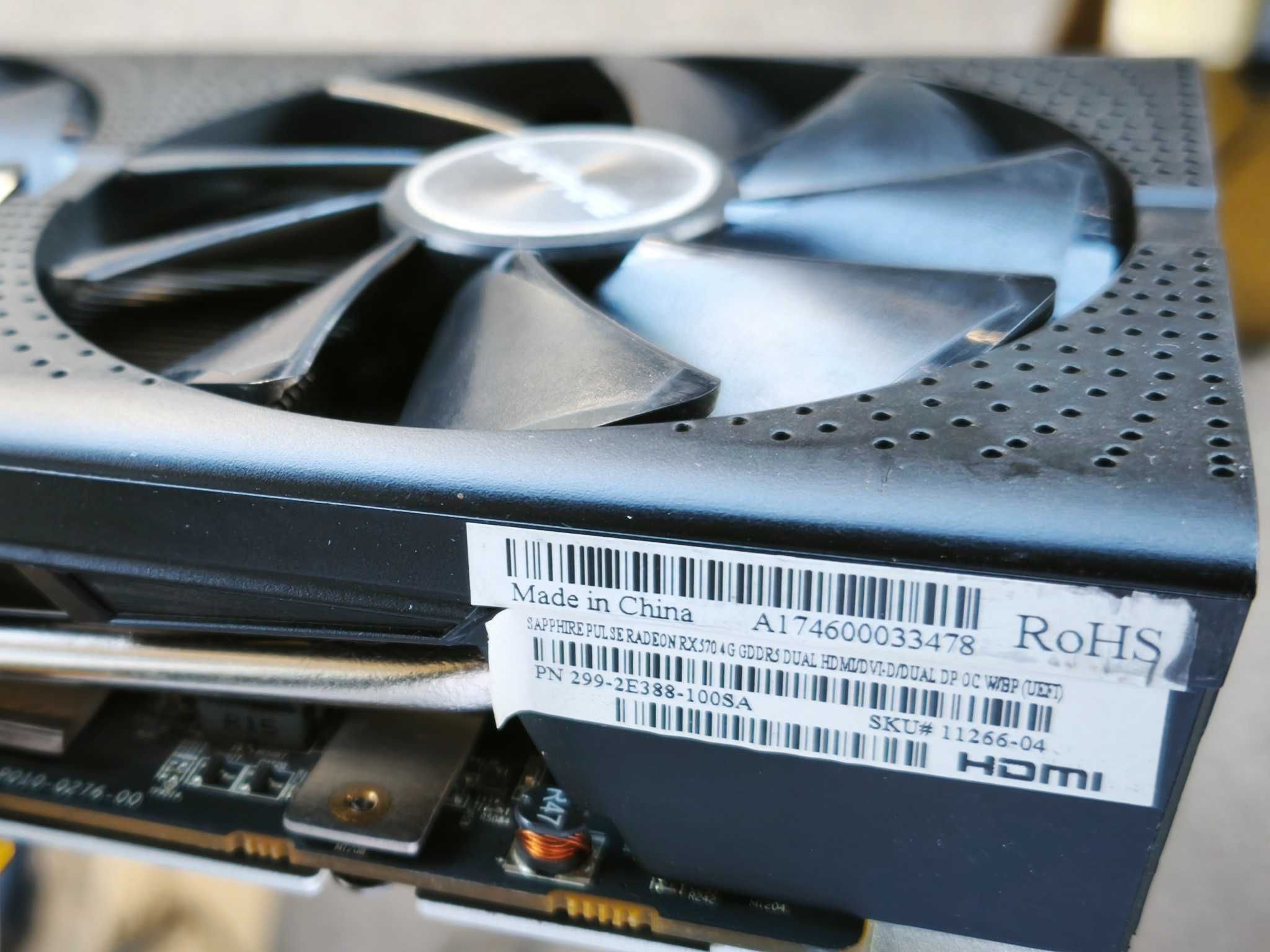 Видеокарта Radeon RX570 4Gb DDR5 256bit DirectX12 Sapphire Pulse