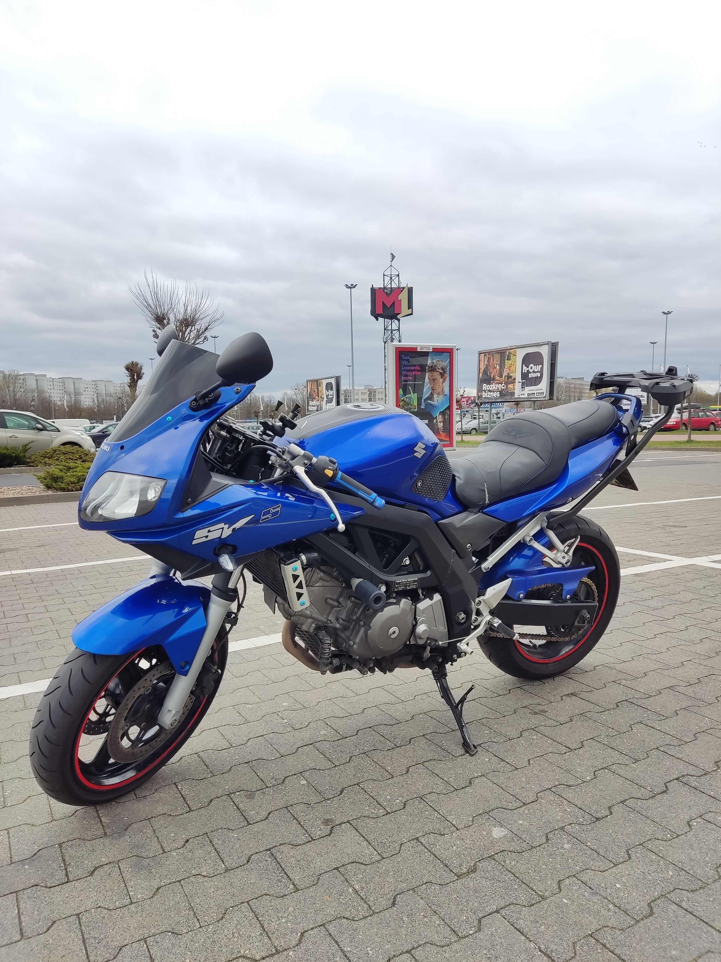 Suzuki SV650S 2007 A2, 25kw, 76k przebiegu, stelaż + (płatny) kufer