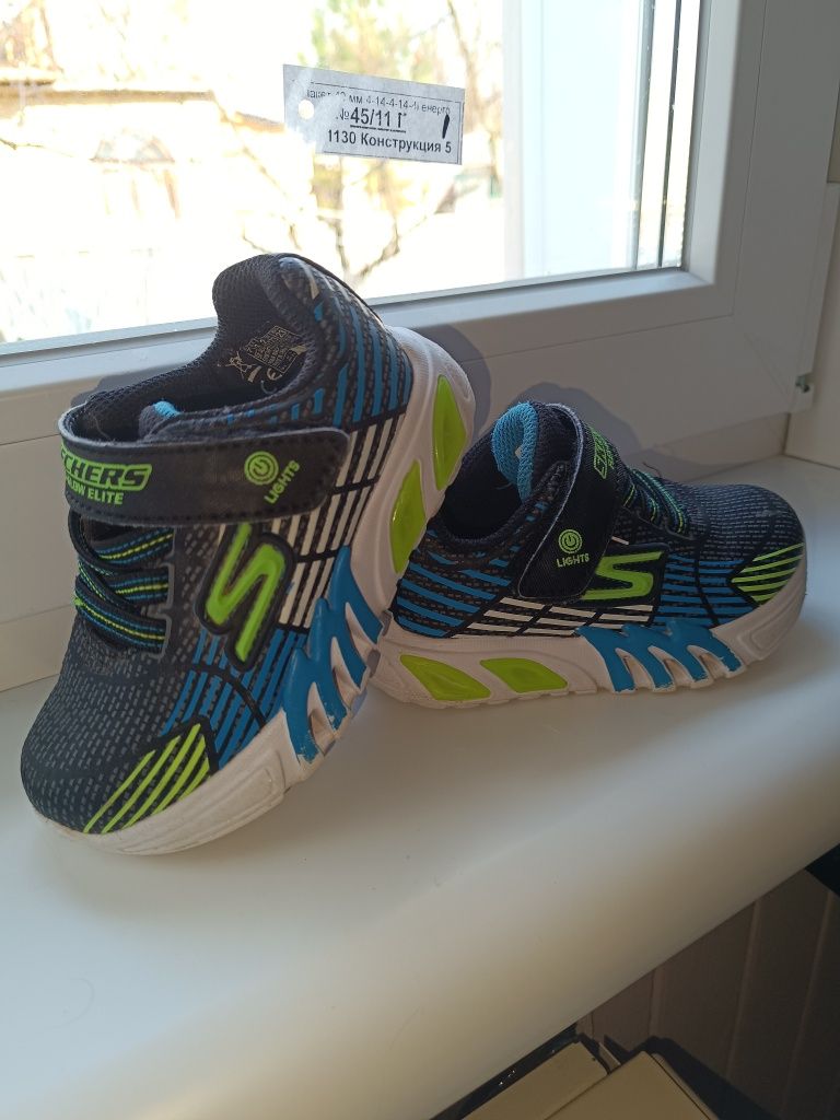 Sketchers Flex-Glow Elite 23р 14 см светяться