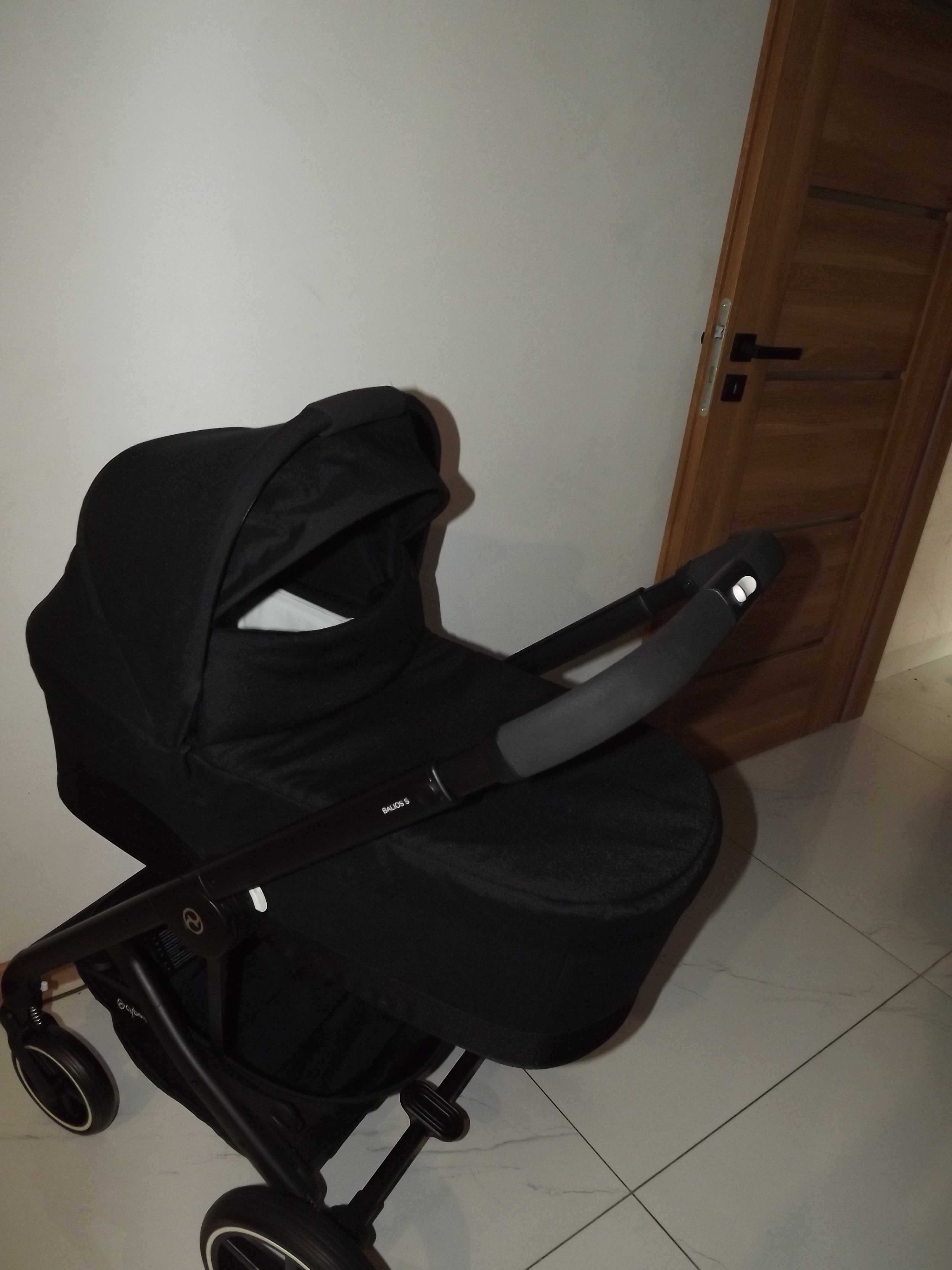 Cybex balios s lux  Deep black 3w1 +baza  Cybex Tapicerki swietny stan