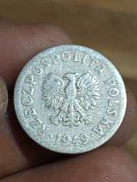 Moneta 50 groszy 1949 rok bzm