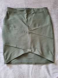 Spódnica oliwkowa khaki Missguided 38