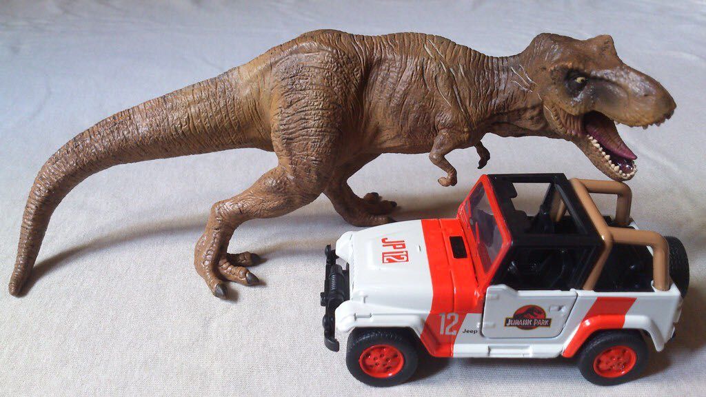 Jada Toys Park Jurajski  1:32 Jeep Wrangler Jurassic Park