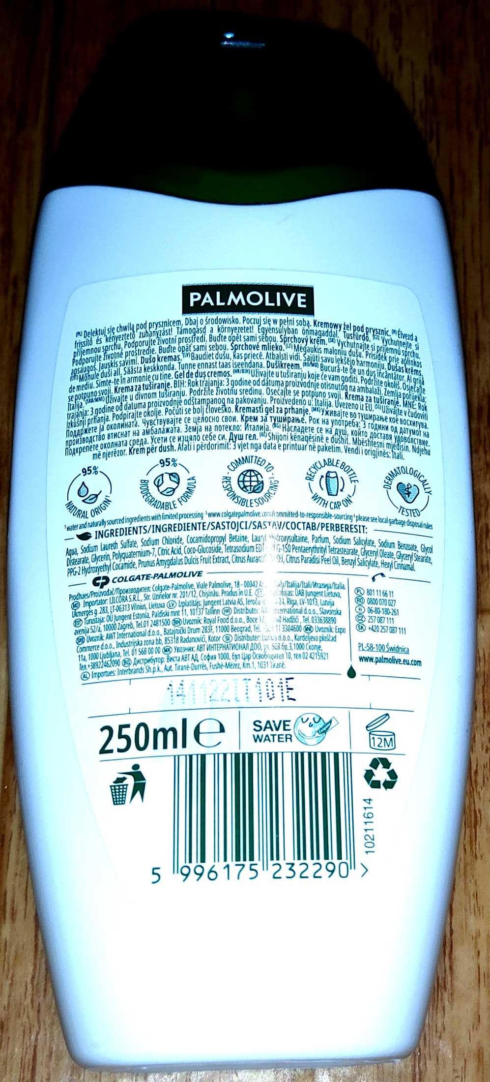 Гель крем для душа Palmolive Naturals Sensitive Milk Proteins Италия