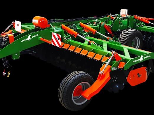 Brona talerzowa hydraulicznie składana pług dłutowy agregat bezorkowy