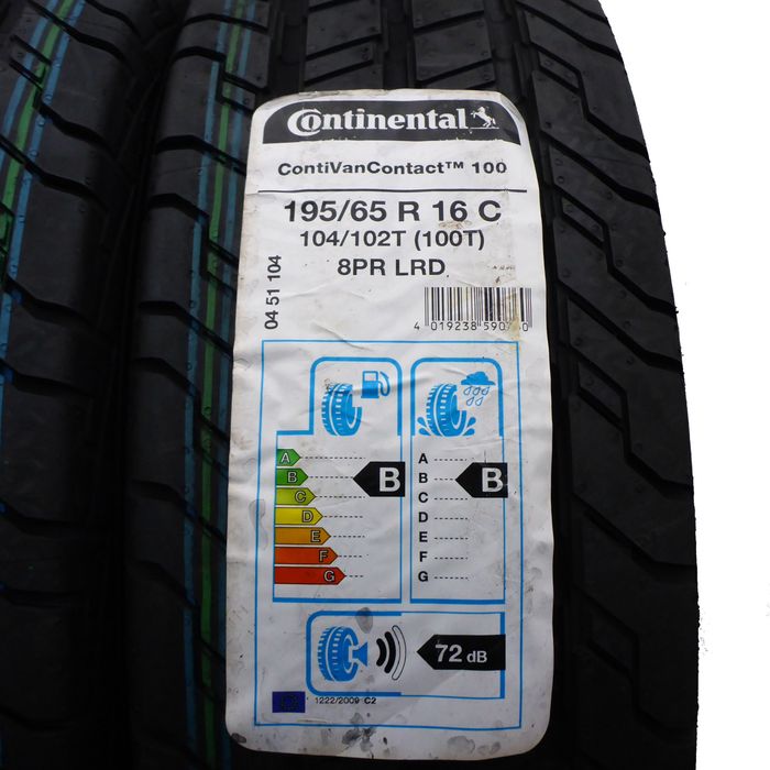 195/65/16C Continental 195/65R16C 104/102T Van Lato 2019/20 Nieużywane