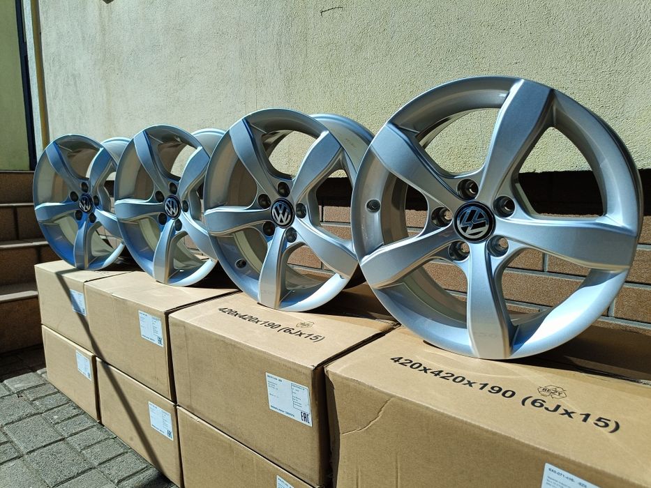 NOWE! Felgi Aluminiowe 15 Cali 5x100 6Jx15 ET29 - VW Polo Golf Bettle