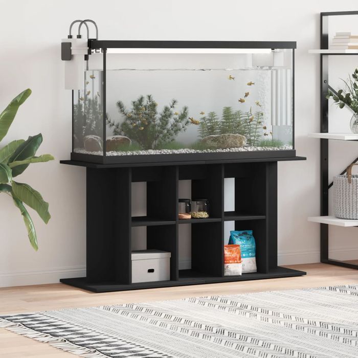 Szafka Pod Akwarium120x40x60 cm, Czarna, Stylowa i Stabilna